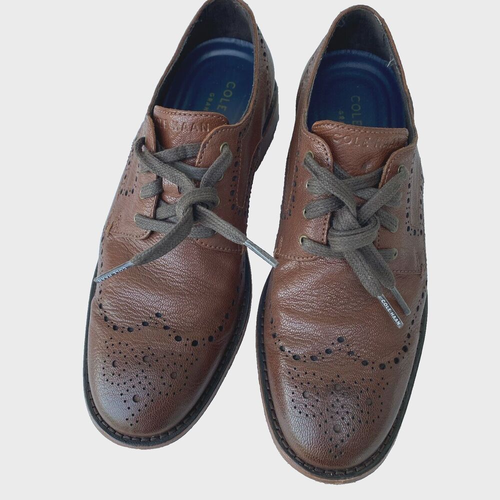 Cole Haan Men's Original Grand 360 Oxford Brown Leather Dress Shoes 7.5